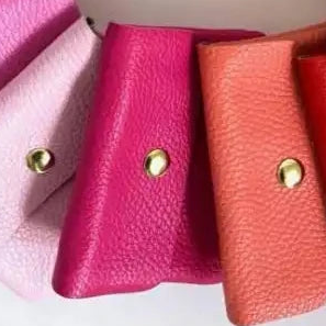 Geldbeutel BLUSH - Minitäschchen - Leder / Wildleder / Metallic