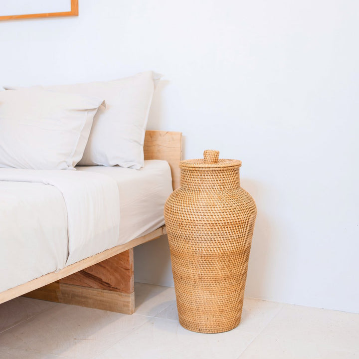Rattanvase KIDUNG – Dekovase – Bodenvase