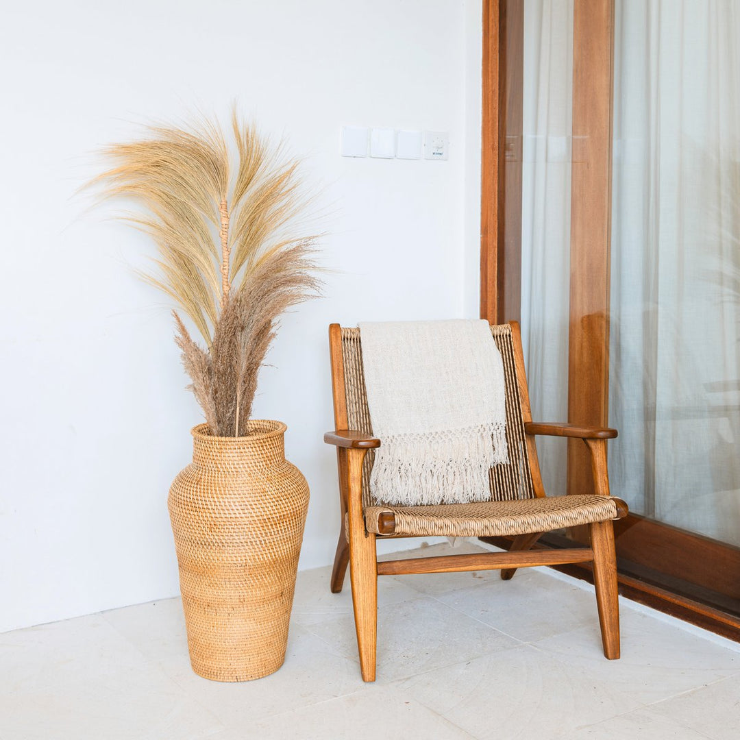 Rattanvase KIDUNG – Dekovase – Bodenvase
