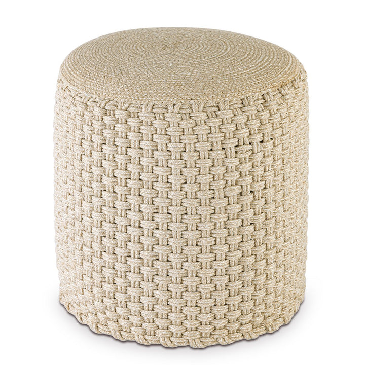 Sitzhocker - Outdoor Kissen - Fußhocker - Bodenkissen - Pouf MERINO ø40cm - 3 Farben