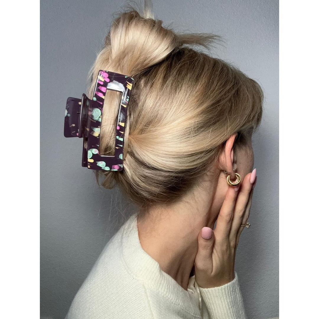 Haarklammer XL Leo – Statement-Haarspange im Leopardenmuster