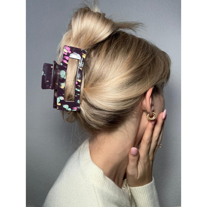 Haarklammer XL Leo – Statement-Haarspange im Leopardenmuster