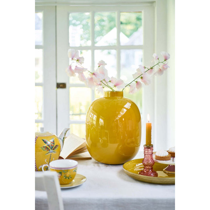 Vase Metal YELLOW 32cm