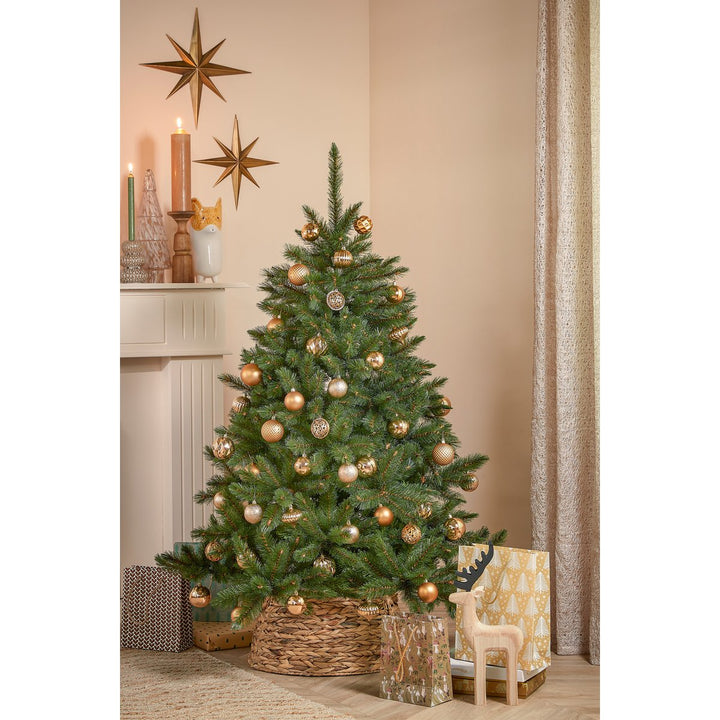 Kugelset - Weihnachtsbaumdeko – Kupfer – Kunststoff – 60 Stück