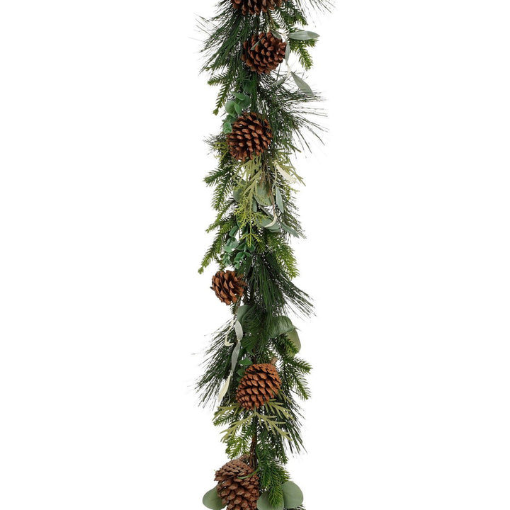 Girlande "Bonita" - Weihnachtsdeko mit Tannengrün & Zapfen – L178 cm