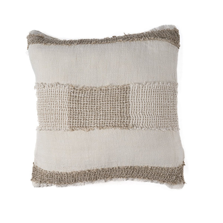 LINEN THREADS Kissenbezug - Leinen Natur 50x50