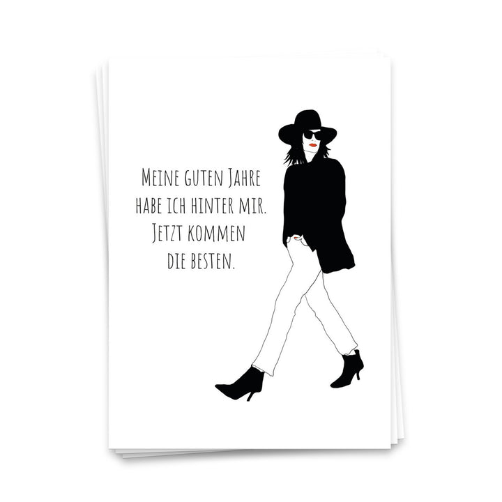 Meine guten Jahre... - Postkarte 1762