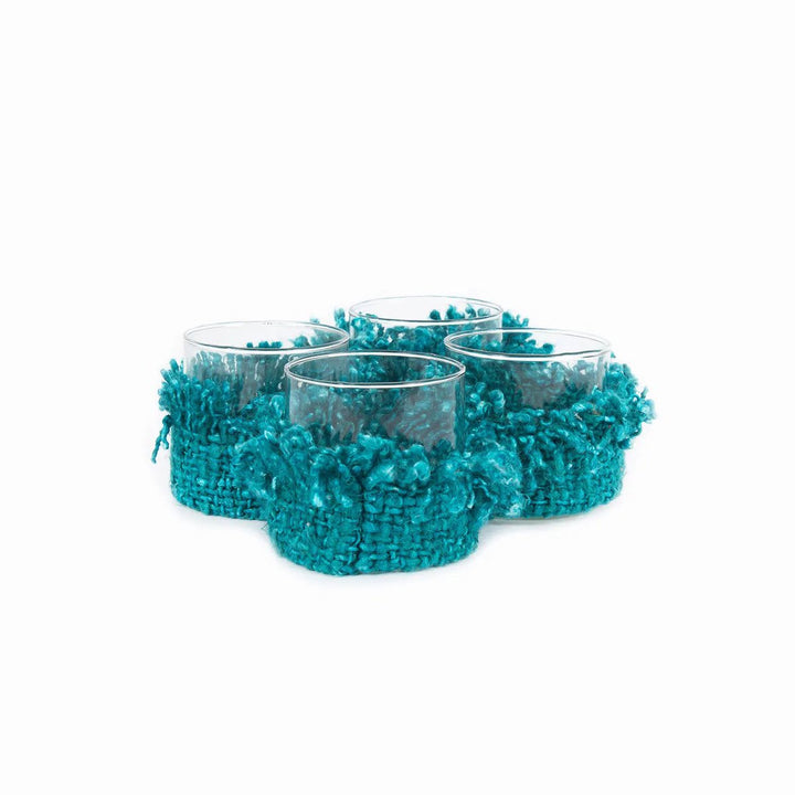 OH MY GEE Kerzenhalter S - Aqua Windlicht