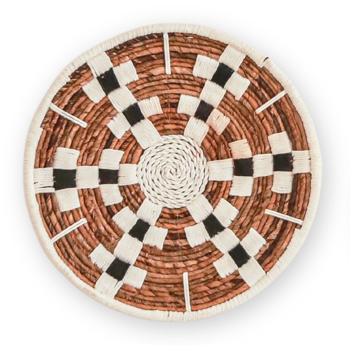 SCHNAMEE Boho Wandkorb Set 9-teilig Rattan - Handgefertigte Wanddeko Natur Für Wohnzimmer & Schlafzimmer