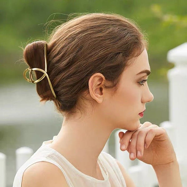 Minimalistische Metall Haarspangen - elegante Linie – Stylische Alltagsaccessoires