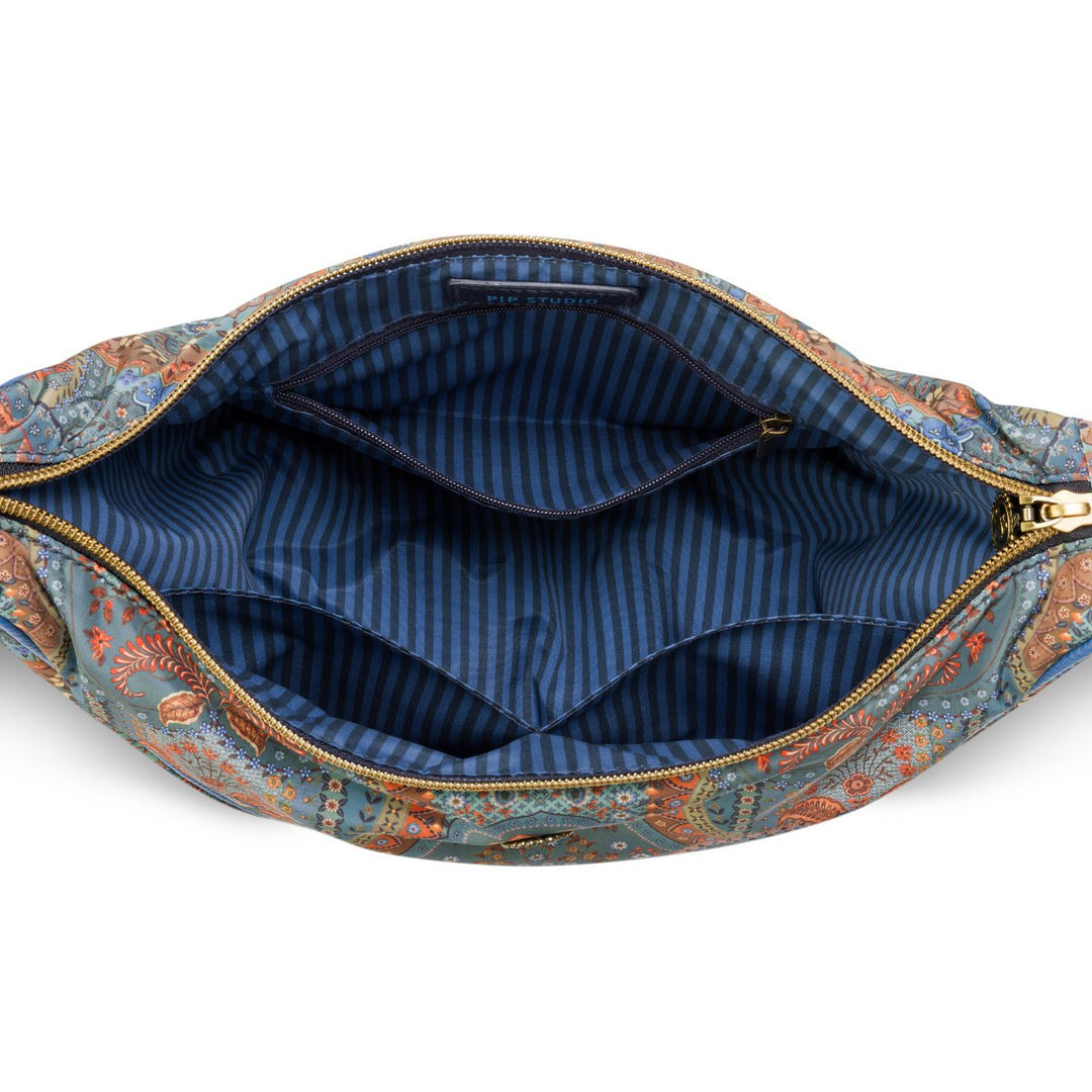 Half Moon Cross Body Bag FREYA JABALI BLUE