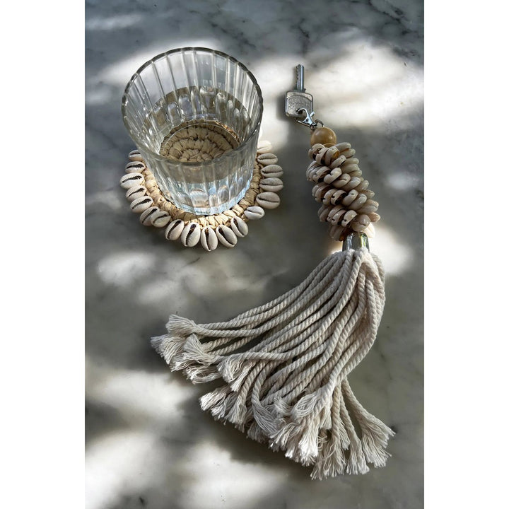 RAFFIA SHELL Untersetzer - Tischset - Platzset - Tischdeko