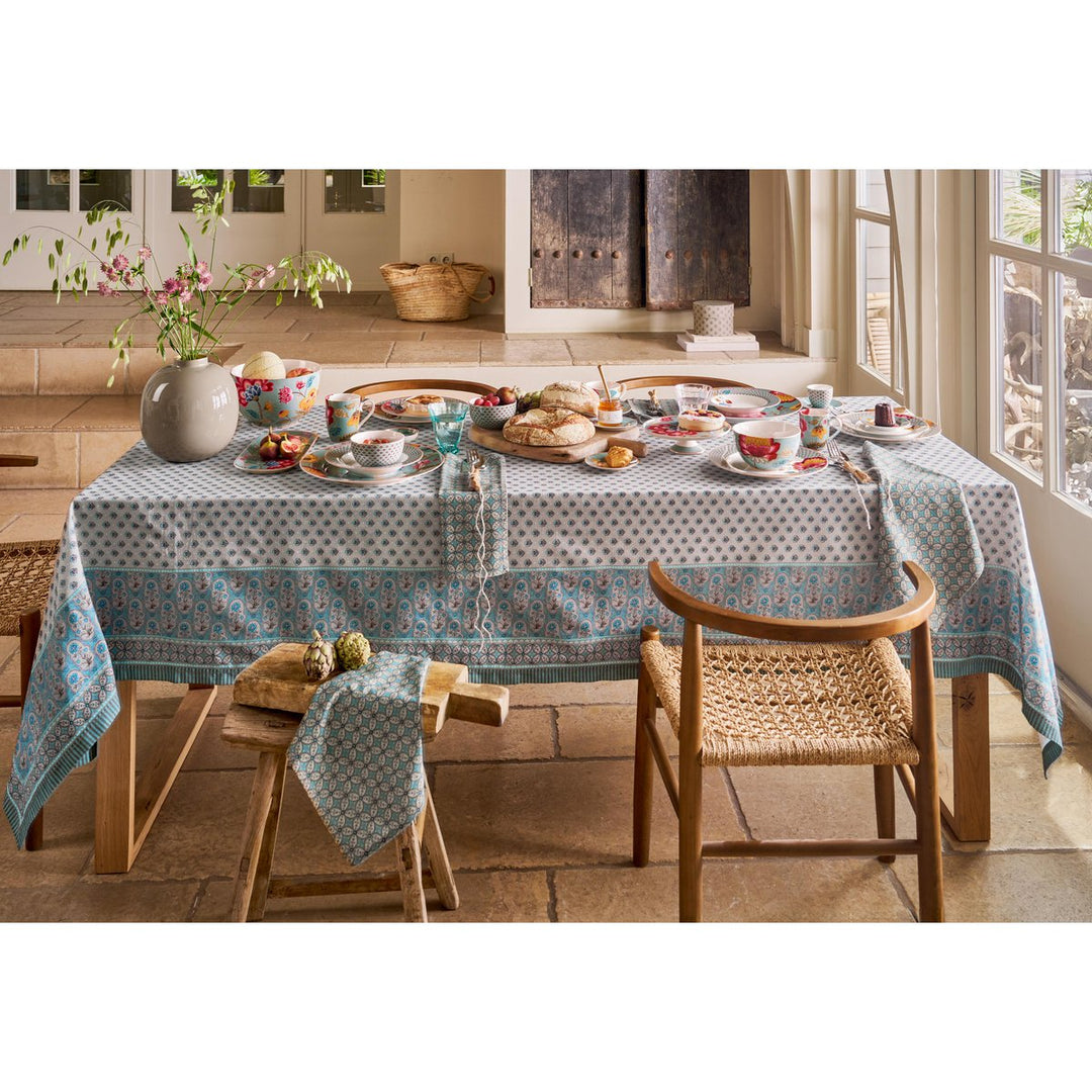 Geschirrtücher 2er-Set BLOOMING TALES Khaki-Blue 50x70cm
