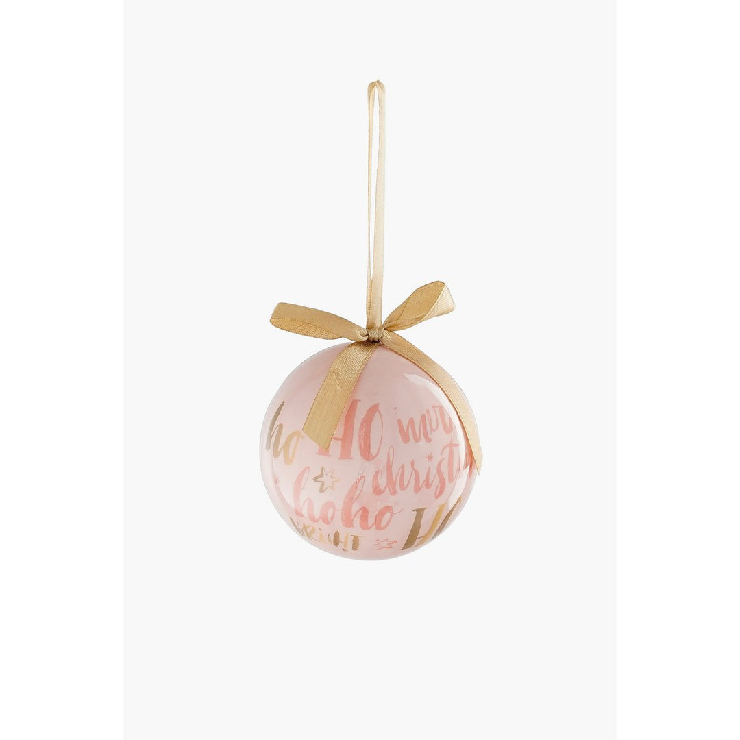 Geschenkset Weihnachtskugeln – 14 Stück – Ø8 cm – Pfirsich, Rosa