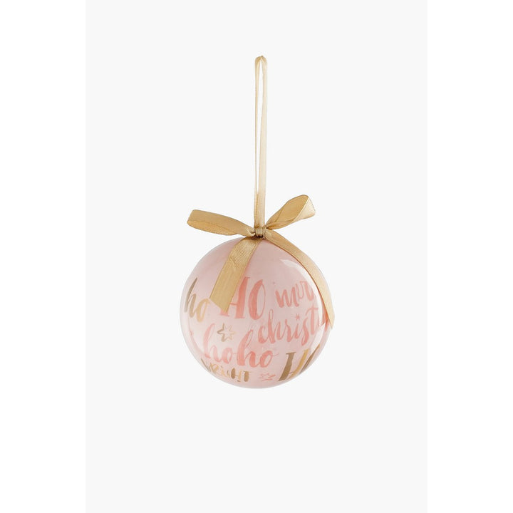 Geschenkset Weihnachtskugeln – 14 Stück – Ø8 cm – Pfirsich, Rosa