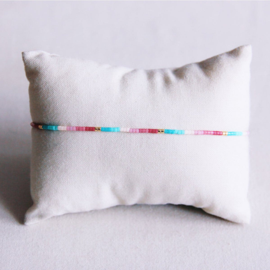Armband - Miyuki - Colorblock Mint/Flieder/Lila