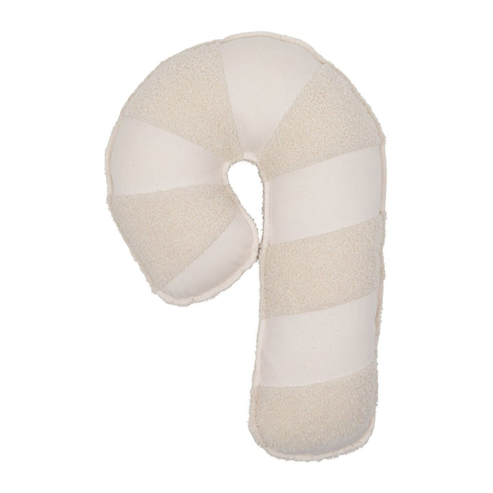 CANDY Patchwork-Kissen / Weiß flauschig