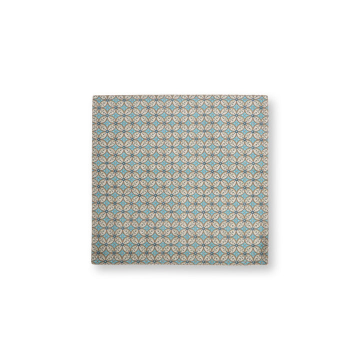 Servietten 4er-Set BLOOMING TALES Khaki-Blue 40x40cm
