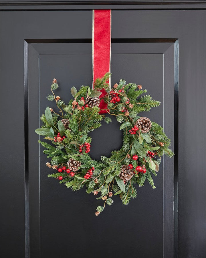 Kranz "Austin"- Weihnachtsdeko mit Tannengrün & Beeren - Ø40cm