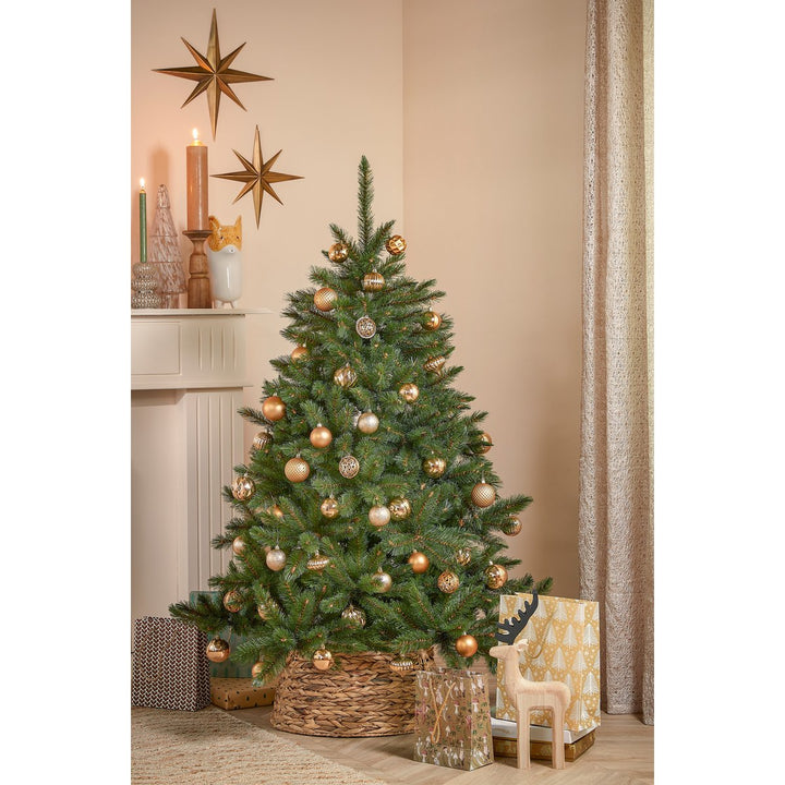 Kugelset - Weihnachtsbaumdeko – Kupfer – Kunststoff – 60 Stück