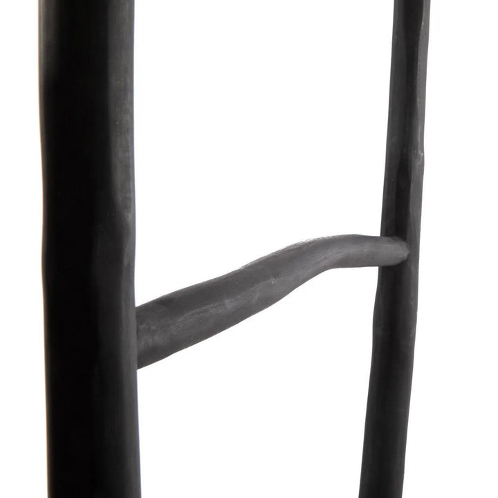 TULUM Leiter schwarz - Handtuchhalter - Garderobe - Dekoleiter