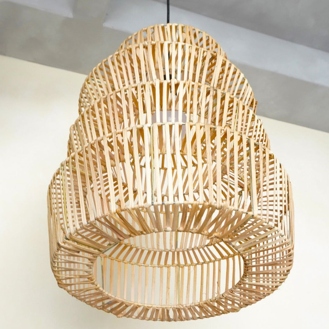 Boho Rattan Lampenschirm MULIA - Pendelleuchte - Hängelampe