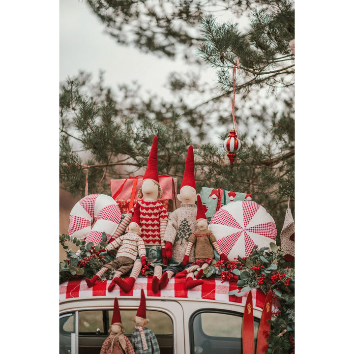 CANDY Weihnachtsstrumpf / Rot kariert