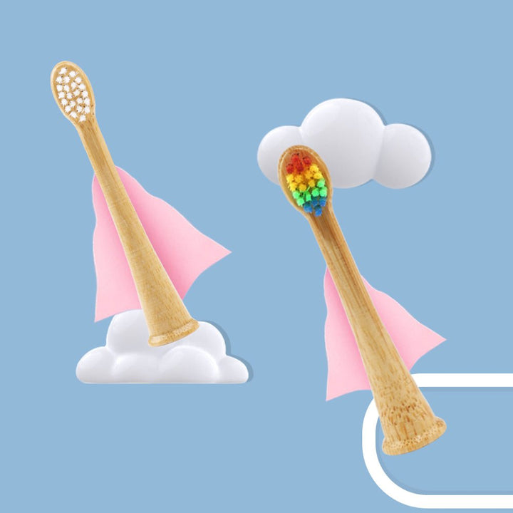 Sonicare Bürstenköpfe - Kinder | 8 Stück | Regenbogen  - nachhaltig aus Bambus