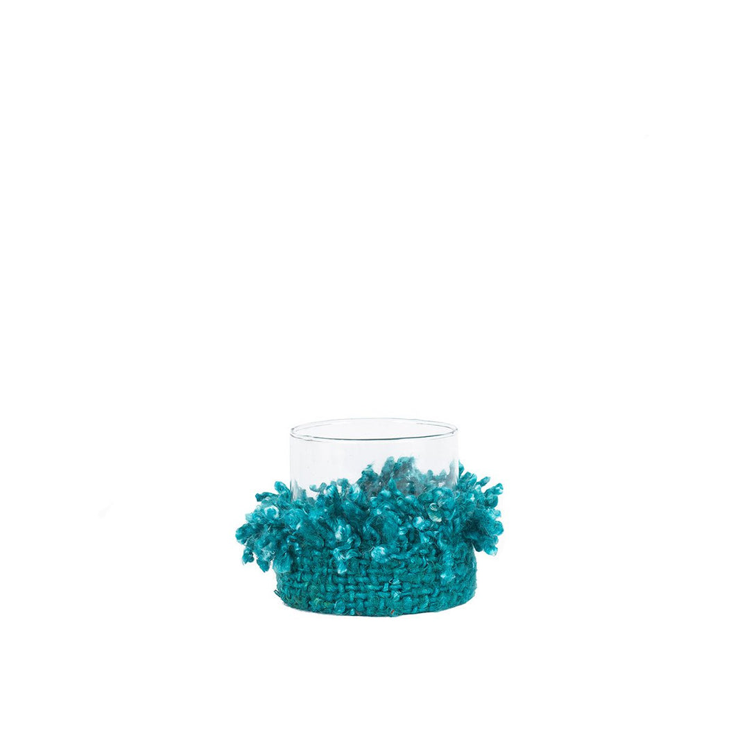 OH MY GEE Kerzenhalter S - Aqua Windlicht