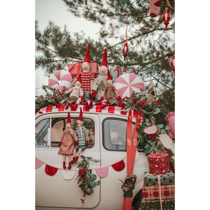 CANDY Weihnachtsstrumpf / Rot kariert