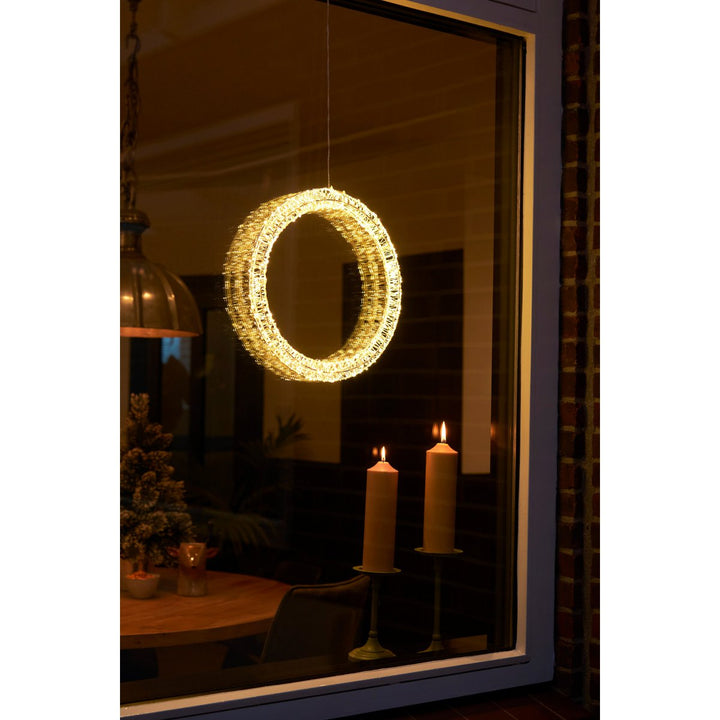 LED Weihnachtsdeko - Lichterkranz - warmweiß – Ø36 cm