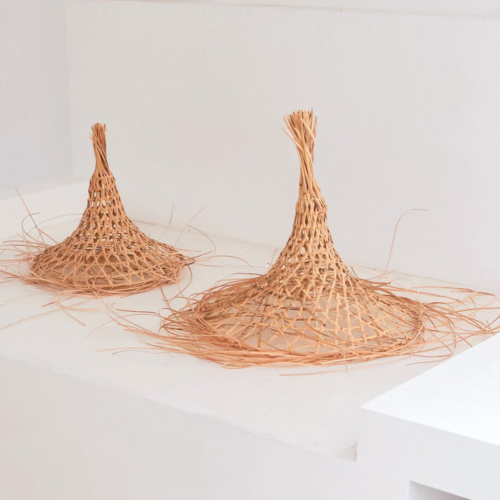 Natürlicher Lampenschirm GILI - Bambus Hängelampe