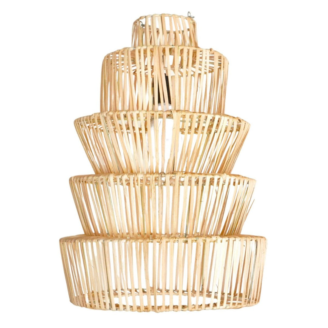 Boho Rattan Lampenschirm MULIA - Pendelleuchte - Hängelampe