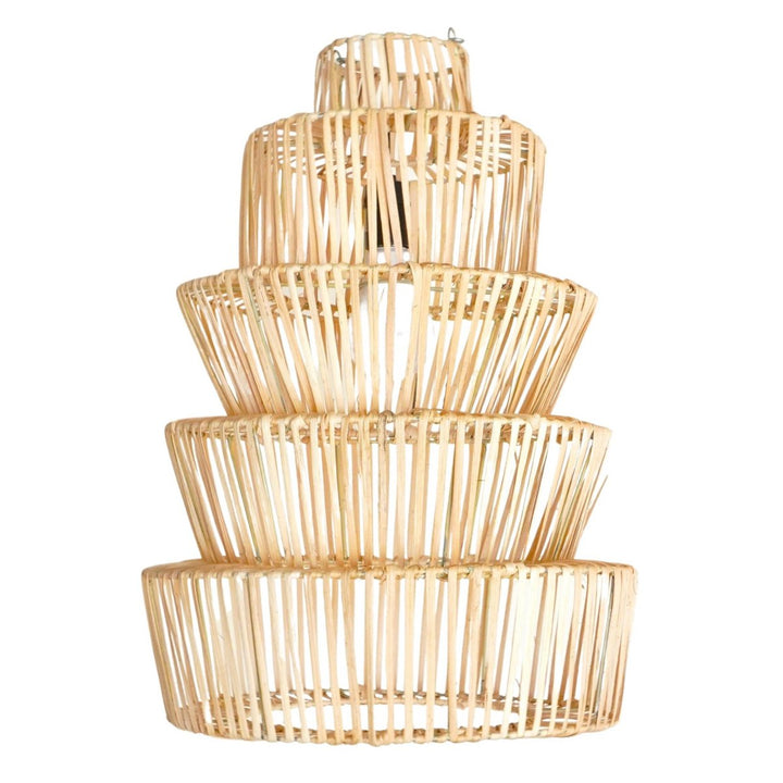 Boho Rattan Lampenschirm MULIA - Pendelleuchte - Hängelampe