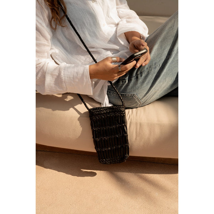 DIAL DIVA PHONE BAG Ledertasche - Handytasche - kleine Umhängetasche
