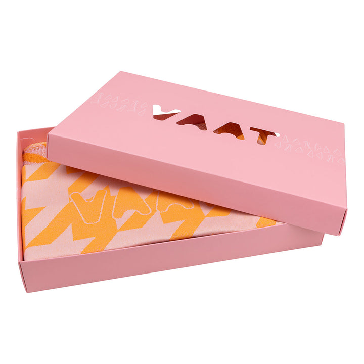 Geschenkset Geschirrtücher - Hahnentritt rosa/orange