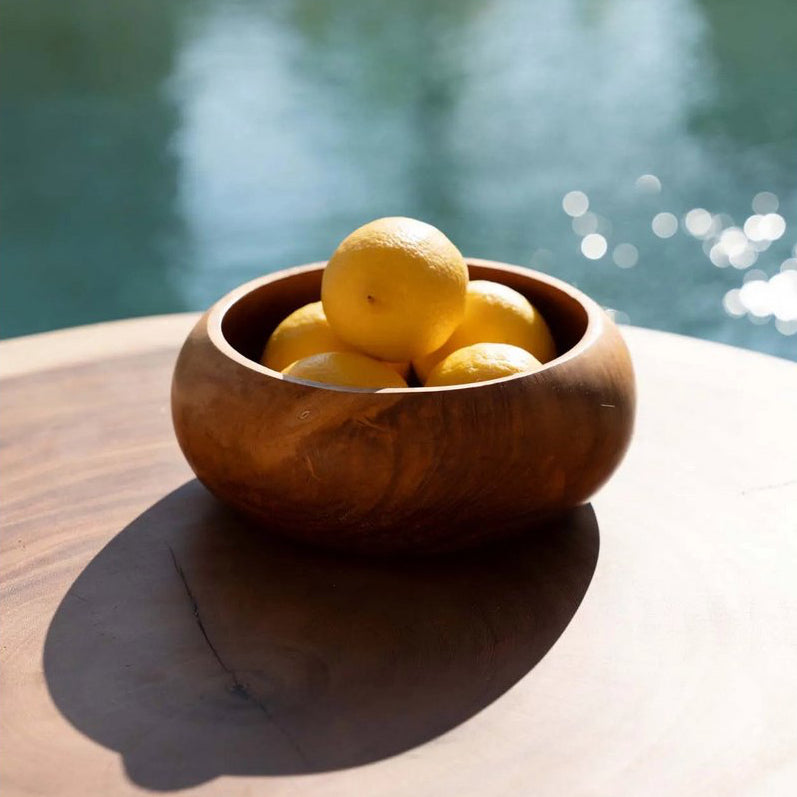 TEAK ROOT Schale - Obstschale - Dekoschale 20cm