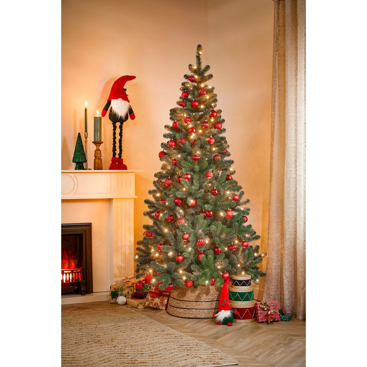 Kugelset - Weihnachtsbaumdeko – Rot – Kunststoff – 60 Stück