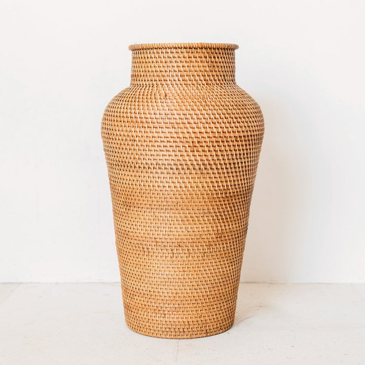 Rattanvase KIDUNG – Dekovase – Bodenvase