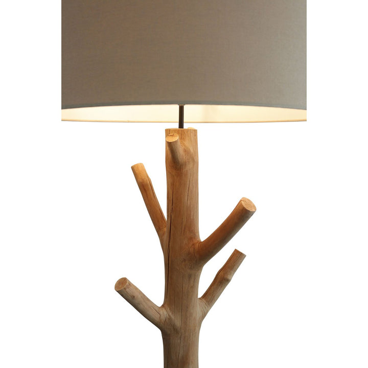Stehleuchte BREEZE - Deko Lampe - Leinen/Treibholz Natur 175cm