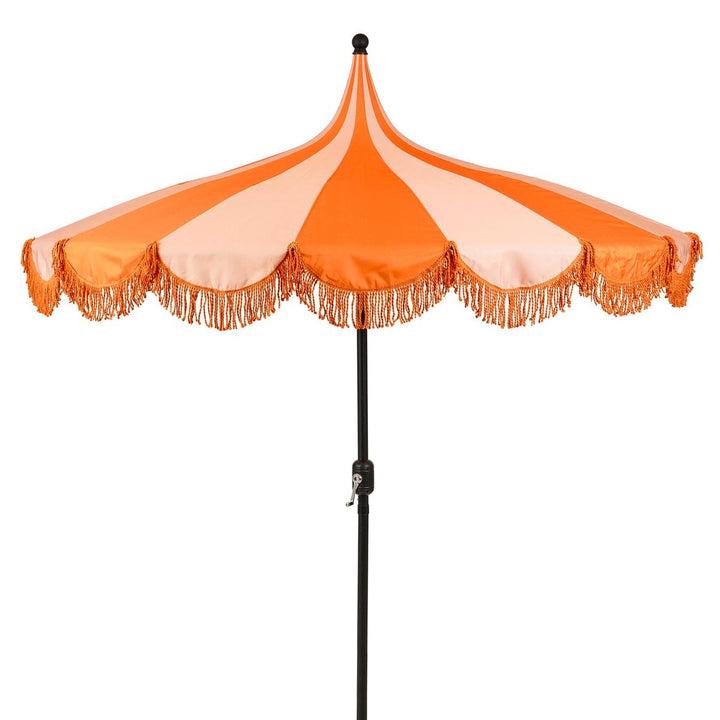 KIM Sonnenschirm mit Fransen - Orange