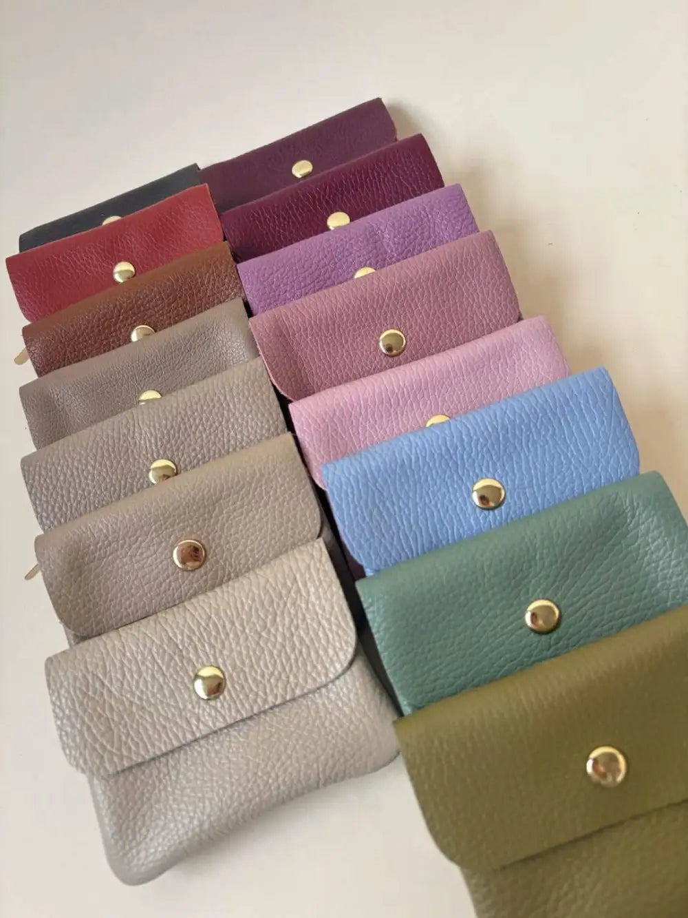 Geldbeutel BLUSH - Minitäschchen - Leder / Wildleder / Metallic