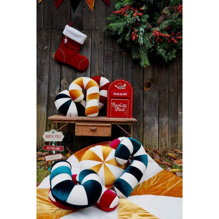 CANDY Patchwork-Kissen / Gold