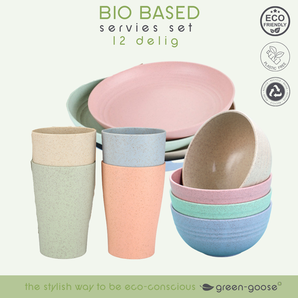 BIO Geschirr 12er-Set - Picknick-Set