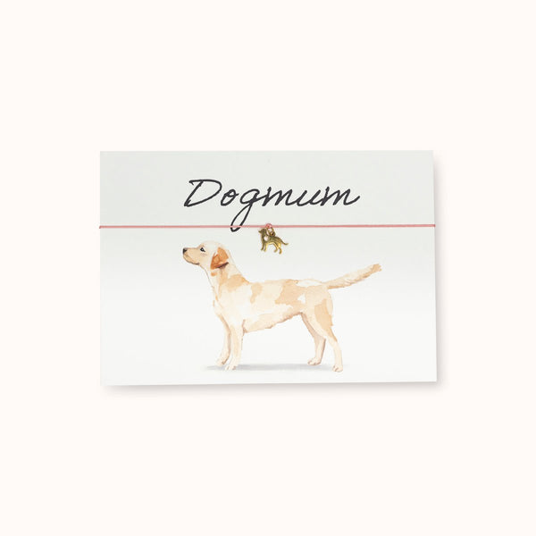 Grußkarte mit Armband: Dogmum - Labrador