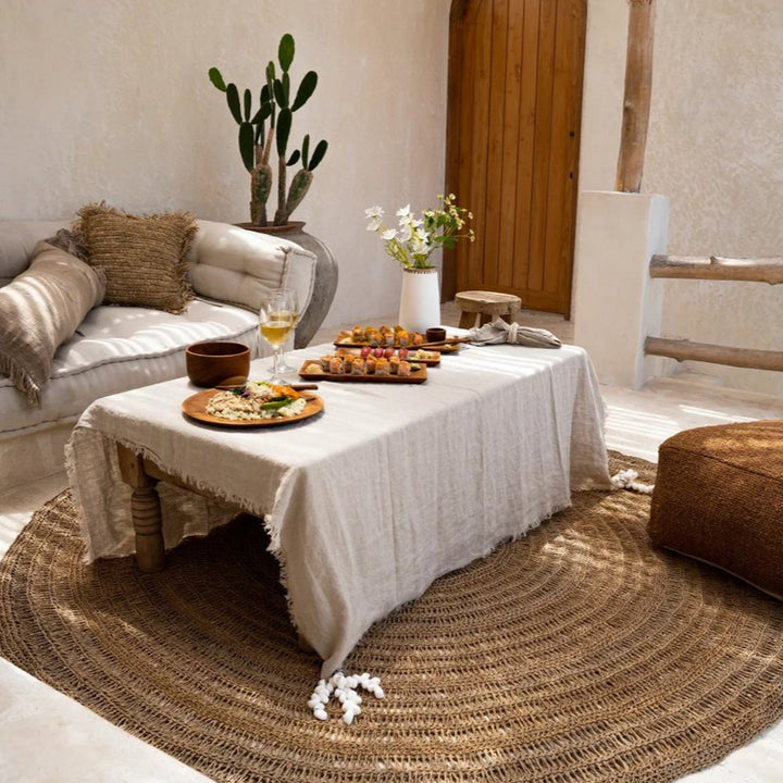 Die Leinentischdecke – Beige
