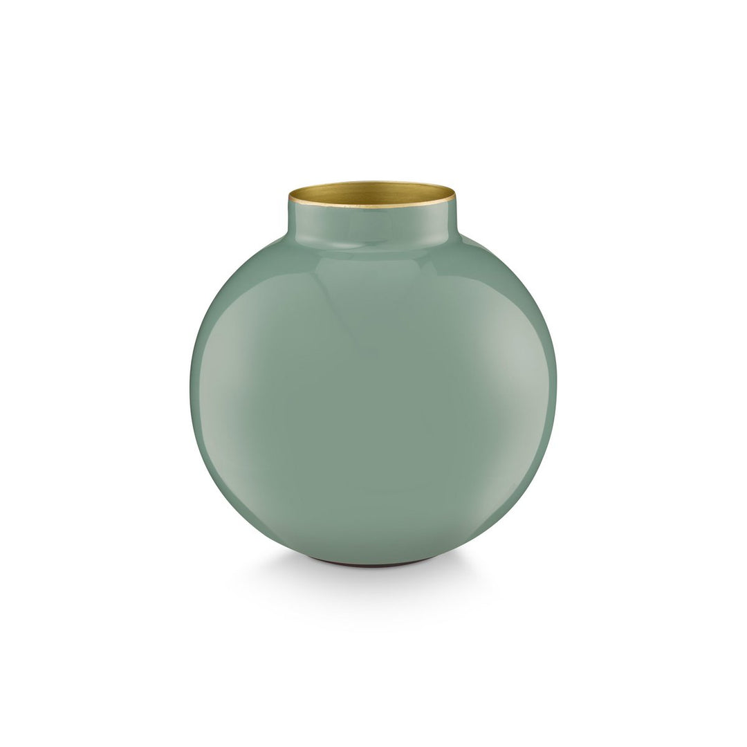Vase Metal MID GREEN 17cm
