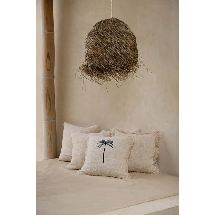 GILI PALM Kissenbezug - Baumwolle Natur 50x50