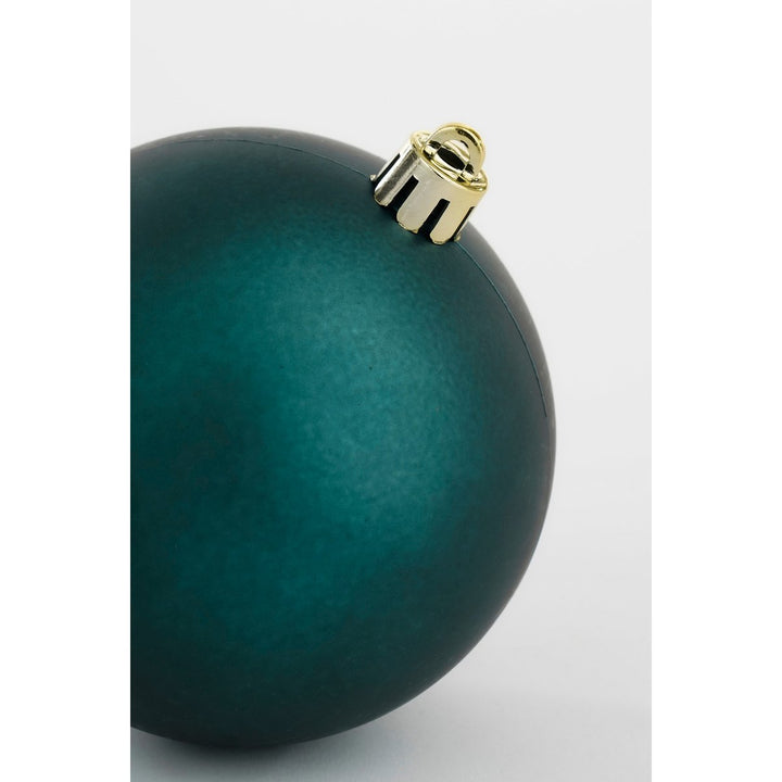 Kugelset - Weihnachtsbaumdeko - Dunkelgrün - Kunststoff - 9 Stück