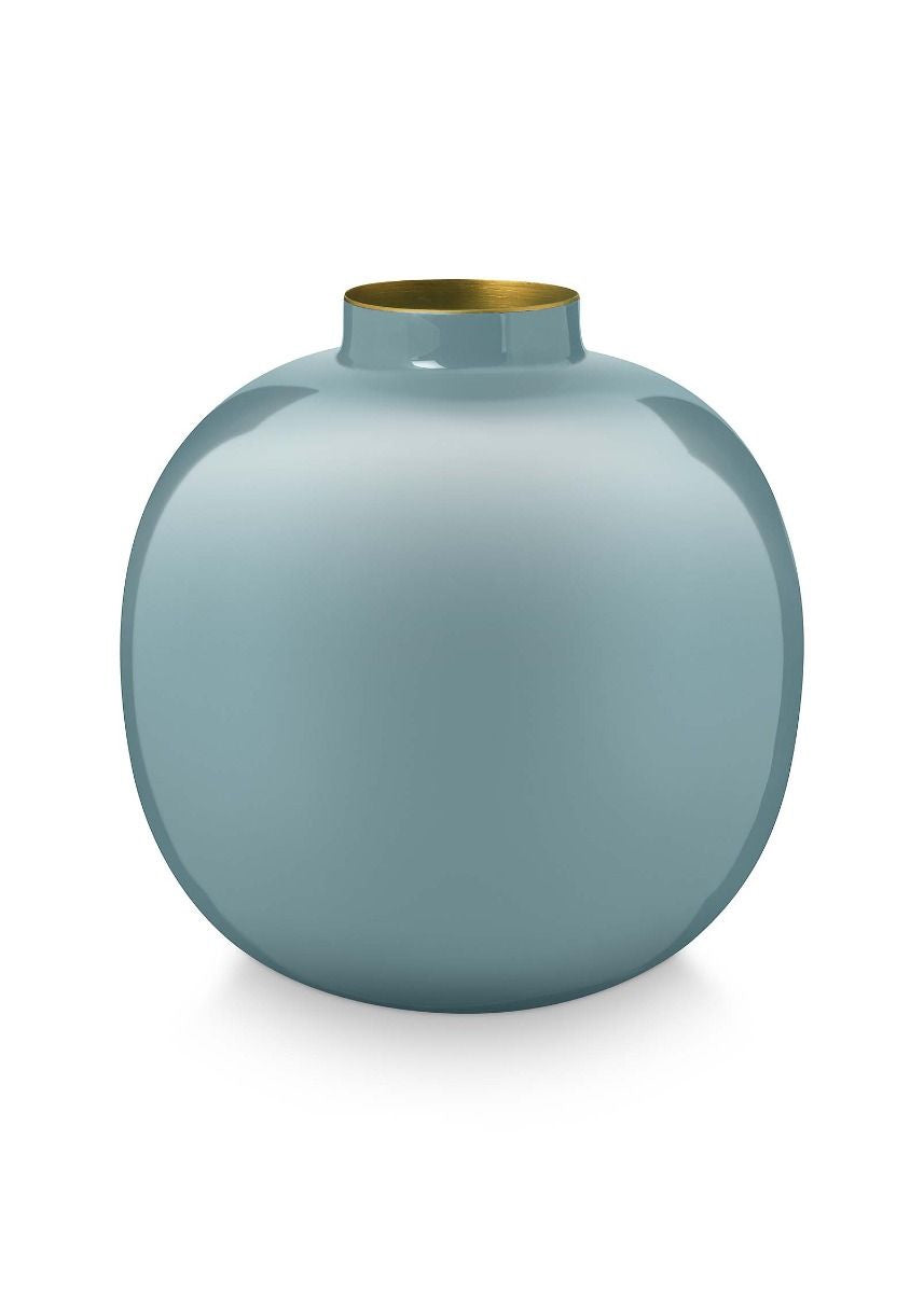 Vase Metal LIGHT BLUE 23cm